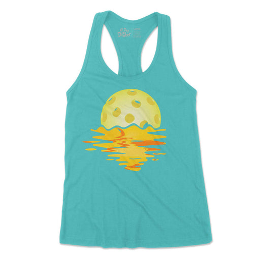 Ball Sunset - Women's Tank Top - All Day Dinker- Womens Red Tank Top