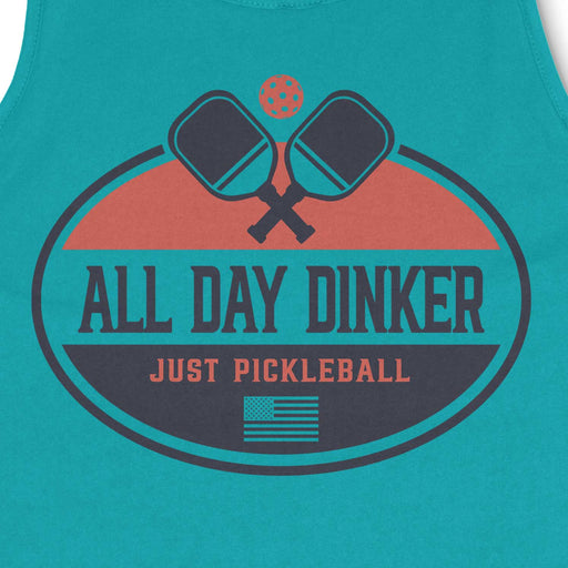 Just Pickleball Tank Top - All Day Dinker- Mens Heather_gray Tank Top