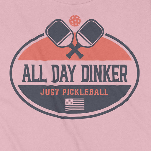 Just Pickleball - Women's T-Shirt - All Day Dinker- Womens Black T-Shirt