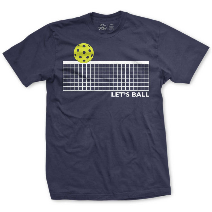 Let's Ball Net T-Shirt - All Day Dinker- Unisex Red T-Shirt