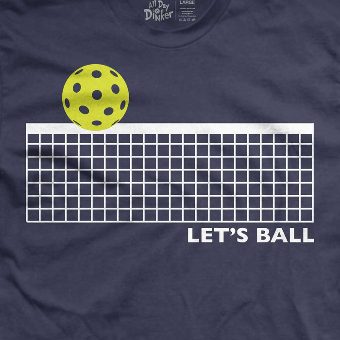 Let's Ball Net T-Shirt - All Day Dinker- Unisex Red T-Shirt