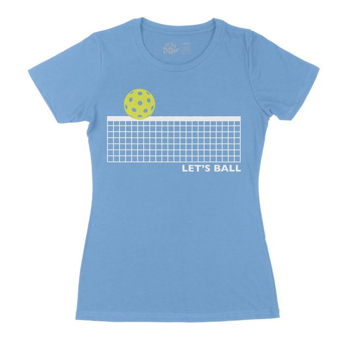 Let's Ball Net - Women's T-Shirt - All Day Dinker- Womens Red T-Shirt