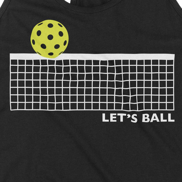 Lets Ball Net - Women's Tank Top - All Day Dinker- Womens Black Tank Top