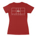 Pickleball Court - Women's T-Shirt - All Day Dinker- Womens Red T-Shirt