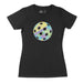 Retro Pastel Pickleball - Women's T-Shirt - All Day Dinker- Womens Black T-Shirt