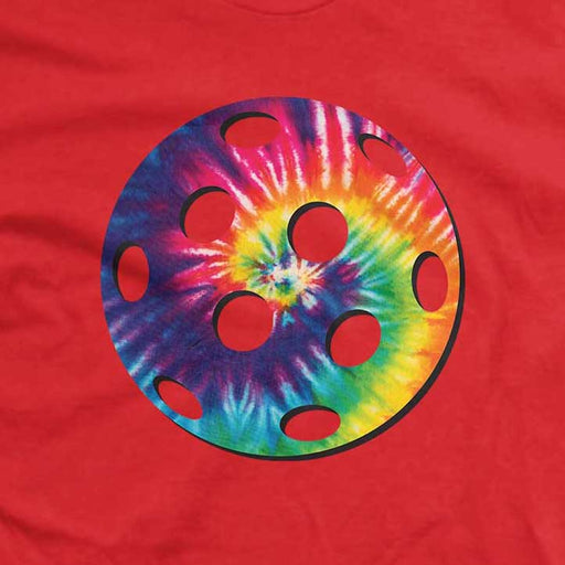 Tie Dye Pickleball T-Shirt - All Day Dinker- Unisex Red T-Shirt