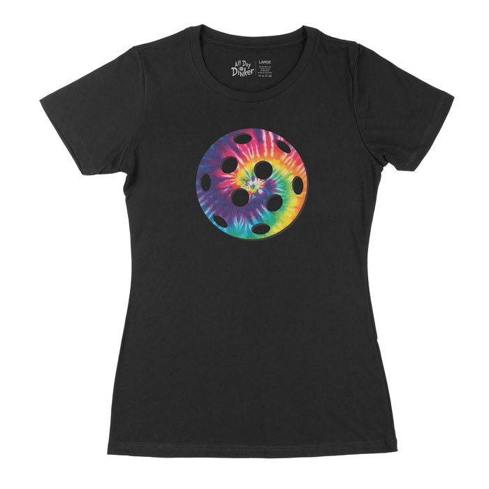 Tie Dye Pickleball - Women's T-Shirt - All Day Dinker- Womens Red T-Shirt