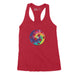 Tie Dye Pickleball - Women's Tank Top - All Day Dinker- Womens Red Tank Top