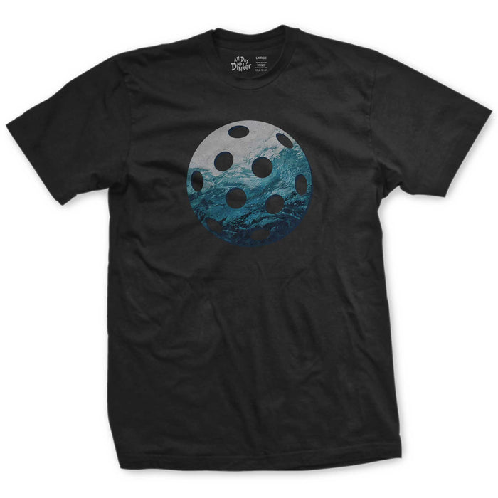 Waves Pickleball T-Shirt - All Day Dinker- Unisex Black T-Shirt