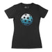 Waves Pickleball - Women's T-Shirt - All Day Dinker- Womens Black T-Shirt