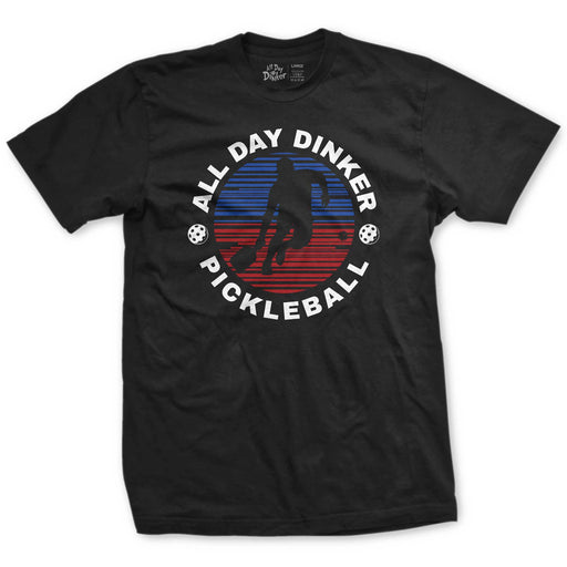 All Day Dinker Profile T-Shirt - All Day Dinker- Unisex Black T-Shirt