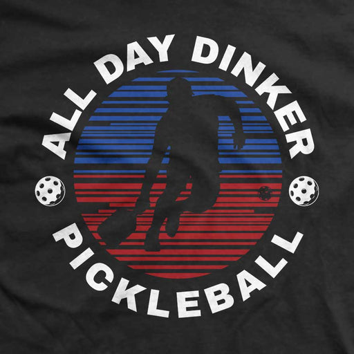 All Day Dinker Profile T-Shirt - All Day Dinker- Unisex Black T-Shirt