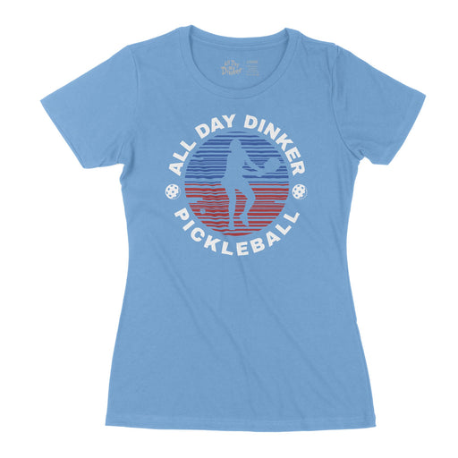 All Day Dinker Profile - Women's T-Shirt - All Day Dinker- Womens Black T-Shirt