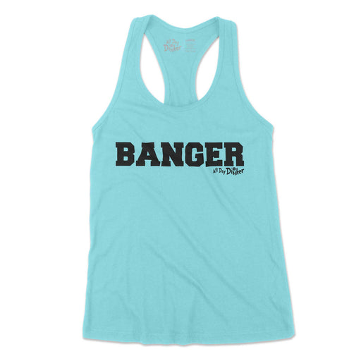 Banger text - Women's Tank Top - All Day Dinker- Womens Red Tank Top