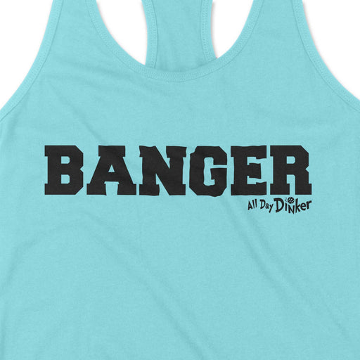 Banger text - Women's Tank Top - All Day Dinker- Womens Red Tank Top