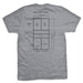 Blueprint T-shirt - All Day Dinker- Unisex Heather_gray T-Shirt