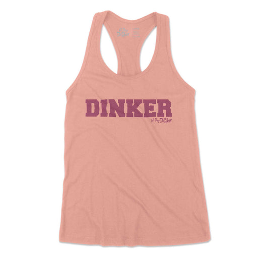 Dinker - Women's Tank Top - All Day Dinker- Womens Red Tank Top