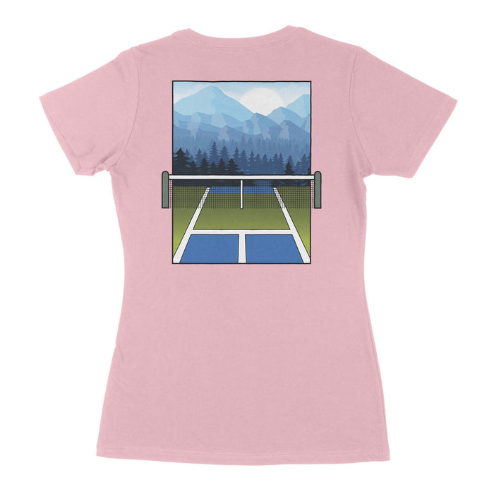 Mountain Court - Women's T-Shirt - All Day Dinker- Womens White T-Shirt