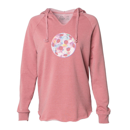 Pastel Pickleball - Women's Lightweight Hoodie - All Day Dinker- Womens Dusty_rose Hoodie