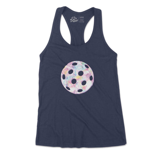 Pastel Pickleball - Women's Tank Top - All Day Dinker- Womens Black Tank Top