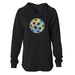 Retro Pastel Pickleball - Women's Lightweight Hoodie - All Day Dinker- Womens Black Hoodie