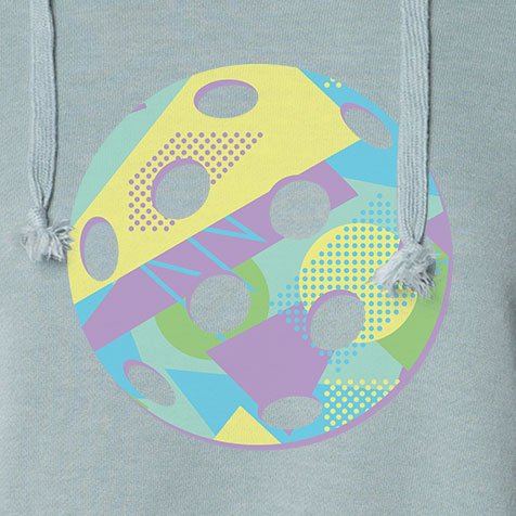 Retro Pastel Pickleball - Women's Lightweight Hoodie - All Day Dinker- Womens Black Hoodie