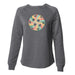 Retro Spiral Pickleball - Women's Crewneck Sweatshirt - All Day Dinker- Womens Misty_blue CrewNeck