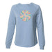 Retro Spiral Pickleball - Women's Crewneck Sweatshirt - All Day Dinker- Womens Misty_blue CrewNeck