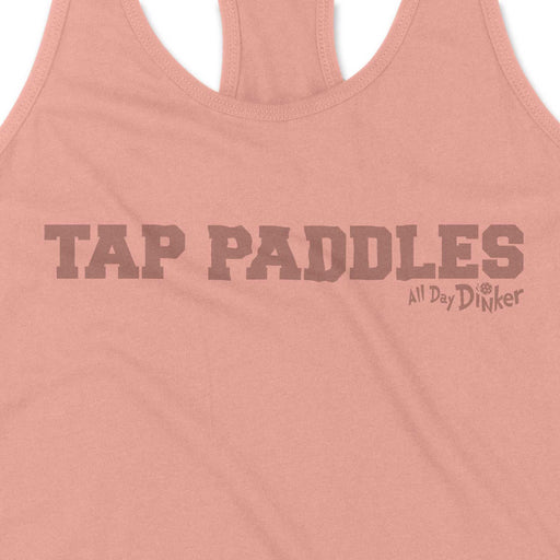 Tap Paddles Text - Women's Tank Top - All Day Dinker- Womens Red Tank Top