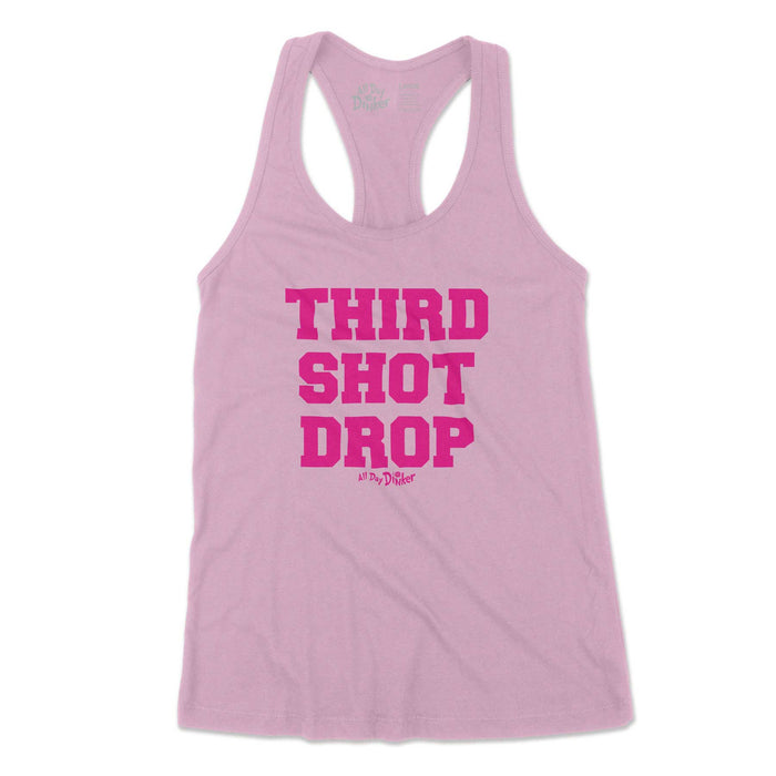 Third Shot Drop Text - Women's Tank Top - All Day Dinker- Womens Lilac Tank Top