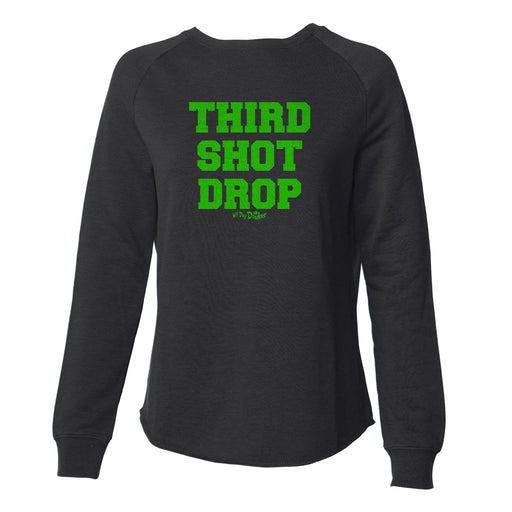 Third Shot Drop - Women's Crewneck Sweatshirt - All Day Dinker- Womens Black CrewNeck