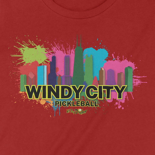 Windy City - Women's T-Shirt - All Day Dinker- Womens Red T-Shirt